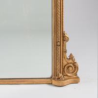 Large Victorian English Gilt Archtop Overmantle Mirror (3 of 7) Large Victorian English Gilt Archtop Overmantle Mirror (3 of 7)