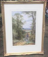Henry John Sylvester Stannard Watercolour ‘over The Stepping Stones’ (2 of 2) Henry John Sylvester Stannard Watercolour ‘over The Stepping Stones’ (2 of 2)