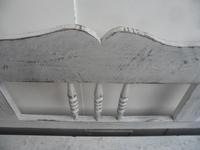 Mottled White & Black 3 Seater Antique Pine Kitchen / Hall Box Settle / Bench (3 of 10) Mottled White & Black 3 Seater Antique Pine Kitchen / Hall Box Settle / Bench (3 of 10)