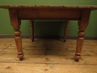 Antique Country Pine Plank Top Table with Drawer, Kitchen Dining Table Seats 4 (3 of 10) Antique Country Pine Plank Top Table with Drawer, Kitchen Dining Table Seats 4 (3 of 10)