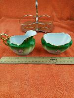 Antique Bone China Milk Jug & Sugar Bowl in Silver Pate Carry Stand C1890 (4 of 12) Antique Bone China Milk Jug & Sugar Bowl in Silver Pate Carry Stand C1890 (4 of 12)
