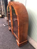 Art Deco Figured Walnut Display Cabinet (4 of 10) Art Deco Figured Walnut Display Cabinet (4 of 10)