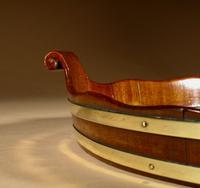 Very Decorative & Useful Original Oval Mahogany Coopered Tray (3 of 9) Very Decorative & Useful Original Oval Mahogany Coopered Tray (3 of 9)