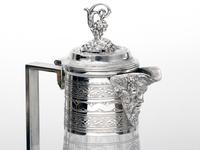 Victorian Silver Plated Cut Glass Claret Jug with Bacchus Spout (2 of 4) Victorian Silver Plated Cut Glass Claret Jug with Bacchus Spout (2 of 4)