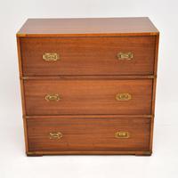 Antique Military Campaign Style Mahogany Chest of Drawers (7 of 10) Antique Military Campaign Style Mahogany Chest of Drawers (7 of 10)