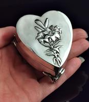 Antique Heart Shaped Silver Jewellery Box, Art Nouveau, William Comyns (15 of 15) Antique Heart Shaped Silver Jewellery Box, Art Nouveau, William Comyns (15 of 15)