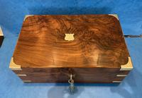 Victorian Brassbound Figured Walnut Writing Slope (6 of 18) Victorian Brassbound Figured Walnut Writing Slope (6 of 18)