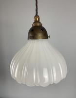 Moonstone Pendant Ceiling Light; Original Shade & Gallery; Rewired. (6 of 9) Moonstone Pendant Ceiling Light; Original Shade & Gallery; Rewired. (6 of 9)