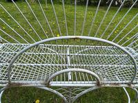 Pair of Art Deco Style Peacock Design Garden Curved Benches (30 of 35) Pair of Art Deco Style Peacock Design Garden Curved Benches (30 of 35)