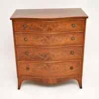 Antique Georgian Style Flame Mahogany Chest of Drawers (7 of 10) Antique Georgian Style Flame Mahogany Chest of Drawers (7 of 10)