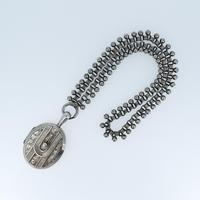 Antique Victorian Aesthetic Large Sterling Silver Locket & Collar Necklace (3 of 8) Antique Victorian Aesthetic Large Sterling Silver Locket & Collar Necklace (3 of 8)