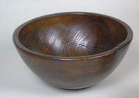 Antique Elm Hand Adzed Dairy Bowl / Fruit Bowl (4 of 4) Antique Elm Hand Adzed Dairy Bowl / Fruit Bowl (4 of 4)