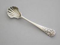 Victorian Cast Silver Phoenix & Rose Salt Shovel by H J Lias & J Wakely, London, 1880 (3 of 10) Victorian Cast Silver Phoenix & Rose Salt Shovel by H J Lias & J Wakely, London, 1880 (3 of 10)