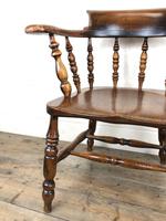 Antique 19th Century Ash & Elm Smokers Bow Chair (5 of 12) Antique 19th Century Ash & Elm Smokers Bow Chair (5 of 12)