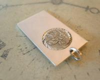 Vintage Pocket Watch Chain Silver St Christopher Fob 1960s Large Silver Fob (4 of 8) Vintage Pocket Watch Chain Silver St Christopher Fob 1960s Large Silver Fob (4 of 8)