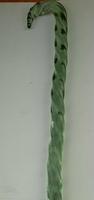 Antique Victorian Transparent Green Barley Twist Glass Cane Walking Stick C1890s (8 of 8) Antique Victorian Transparent Green Barley Twist Glass Cane Walking Stick C1890s (8 of 8)