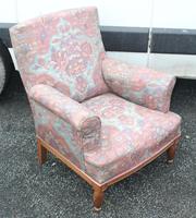 1940s Armchair Upholstered in Pretty Floral Material (3 of 3) 1940s Armchair Upholstered in Pretty Floral Material (3 of 3)