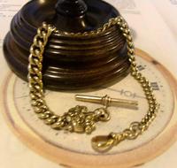 Antique Pocket Watch Chain 1870s Victorian Huge Brass Albert With T Bar & Fancy Mount (3 of 12) Antique Pocket Watch Chain 1870s Victorian Huge Brass Albert With T Bar & Fancy Mount (3 of 12)