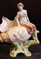 Antique Art Nouveau Centre Piece of Maiden on Shell (3 of 9) Antique Art Nouveau Centre Piece of Maiden on Shell (3 of 9)