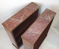 Pair of 19th Century Marble Topped Open Bookcases (5 of 5) Pair of 19th Century Marble Topped Open Bookcases (5 of 5)