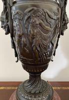 Magnificent Pair of Heavy Bronze Lamps (7 of 11) Magnificent Pair of Heavy Bronze Lamps (7 of 11)