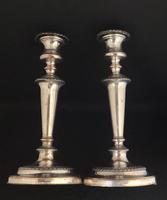 Pair of Old Sheffield Plate on Copper Candlesticks (6 of 7) Pair of Old Sheffield Plate on Copper Candlesticks (6 of 7)
