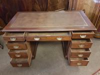 Antique Pedestal Desk (5 of 6) Antique Pedestal Desk (5 of 6)