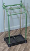A Victorian Brass and Cast Iron Walking Stick Stand