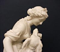 Superb English Parianware Group of a Young Lady Feeding Her Dog a Biscuit, c.1870 (5 of 12) Superb English Parianware Group of a Young Lady Feeding Her Dog a Biscuit, c.1870 (5 of 12)