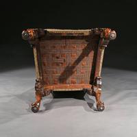 Mid 18th Century George II Walnut Library Open Armchair of Grande Scale (8 of 9) Mid 18th Century George II Walnut Library Open Armchair of Grande Scale (8 of 9)