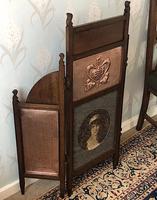 Arts & Crafts Copper and Mahogany Firescreen (3 of 6) Arts & Crafts Copper and Mahogany Firescreen (3 of 6)