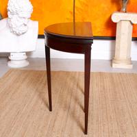 Demilune Card Table Edwardian Mahogany Folding Circular (3 of 11) Demilune Card Table Edwardian Mahogany Folding Circular (3 of 11)