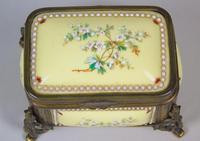 Antique Porcelain Gilt Metal Jewellery Box (6 of 9) Antique Porcelain Gilt Metal Jewellery Box (6 of 9)