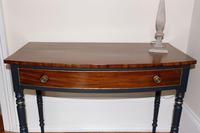 Antique Mahogany Bow fronted painted table Late Victorian (5 of 11) Antique Mahogany Bow fronted painted table Late Victorian (5 of 11)