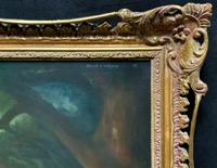 Lovely Large Primitive School Rococo Framed Oil Portrait Painting Horse & Rider (11 of 13) Lovely Large Primitive School Rococo Framed Oil Portrait Painting Horse & Rider (11 of 13)