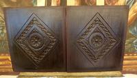 2 Panels Tudor Rose Country Oak 1680-1710