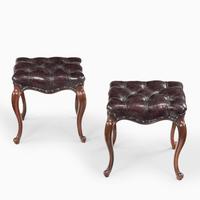 Pair of mid-Victorian Rosewood Stools (4 of 5) Pair of mid-Victorian Rosewood Stools (4 of 5)