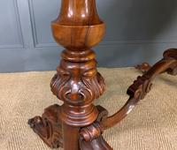 Victorian Burr Walnut Stretcher Table (7 of 13) Victorian Burr Walnut Stretcher Table (7 of 13)