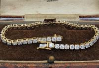 18ct YG Diamond Tennis Bracelet with Safety Clasp (5 of 6) 18ct YG Diamond Tennis Bracelet with Safety Clasp (5 of 6)