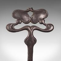 Pair of Antique Andirons, French, Iron, Fire Dogs, Tool Rest, Art Nouveau, 1900 (9 of 12) Pair of Antique Andirons, French, Iron, Fire Dogs, Tool Rest, Art Nouveau, 1900 (9 of 12)