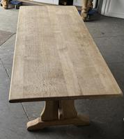 French Bleached Oak Trestle End Farmhouse Dining Table (5 of 19) French Bleached Oak Trestle End Farmhouse Dining Table (5 of 19)