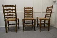 Good Set of 6 Farmhouse Ladder Back Dining Chairs (4 of 6) Good Set of 6 Farmhouse Ladder Back Dining Chairs (4 of 6)