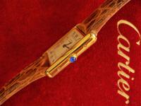 Cartier Gents Tank Wristwatch Quartz Model Tan Strap (2 of 4) Cartier Gents Tank Wristwatch Quartz Model Tan Strap (2 of 4)