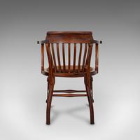 Antique Captain's Chair, English, Mahogany, Armchair, Seat, Edwardian c.1910 (8 of 12) Antique Captain's Chair, English, Mahogany, Armchair, Seat, Edwardian c.1910 (8 of 12)