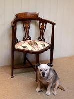Mahogany Art Nouveau Corner Chair (8 of 10) Mahogany Art Nouveau Corner Chair (8 of 10)
