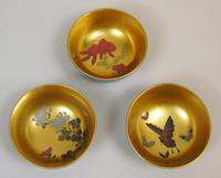 Beautiful Set of Three Japanese Lacquer Bowls (6 of 9) Beautiful Set of Three Japanese Lacquer Bowls (6 of 9)