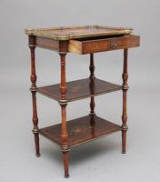19th Century Mahogany & Inlaid Three Tier Etagere Table (6 of 11) 19th Century Mahogany & Inlaid Three Tier Etagere Table (6 of 11)