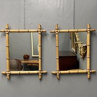 Pair of French Faux Bamboo Mirrors (6 of 6) Pair of French Faux Bamboo Mirrors (6 of 6)