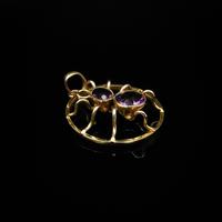 Antique Amethyst Paste 9ct Gold Spider Pendant (7 of 9) Antique Amethyst Paste 9ct Gold Spider Pendant (7 of 9)