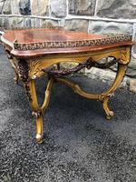 Antique Inlaid Rosewood & Polychrome Painted Coffee Table (5 of 9) Antique Inlaid Rosewood & Polychrome Painted Coffee Table (5 of 9)